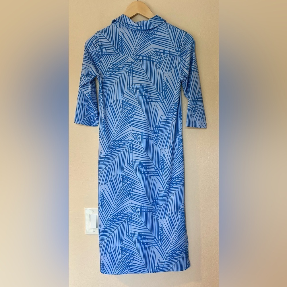 NWT Vineyard Vines SANKATY MIDI Blue/White MARGO SHIRTDRESS Calm Water XXS - Picture 5 of 5